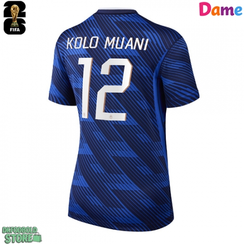 Frankrig Randal Kolo Muani #12 Replika Hjemmebanetrøje Dame VM 2026 Kortærmet